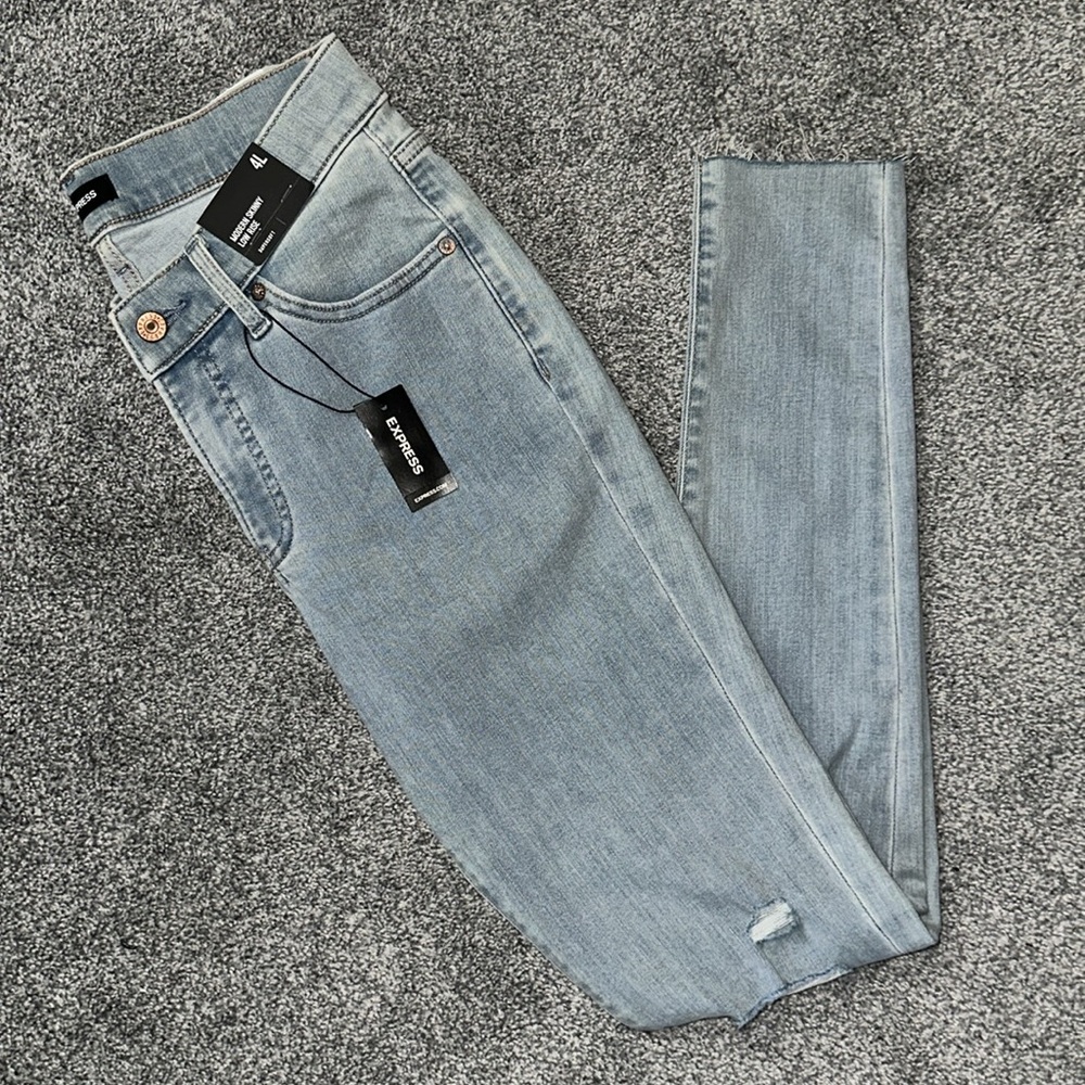 New express jeans size 4 long - Picture 1 of 17